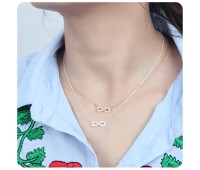 Shinny Infinity Shaped Necklaces Line SPE-749